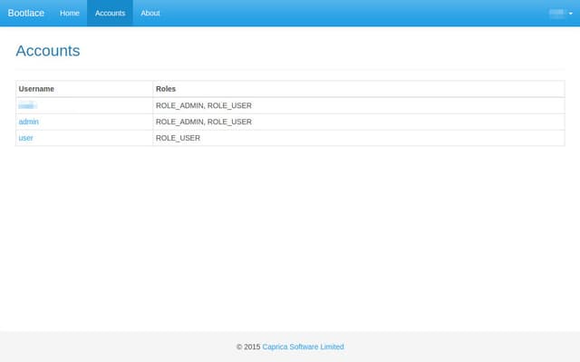 authenticated page